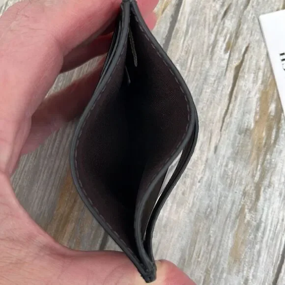 Coach Slim Id Card Case With Heart Bolt Print Wallet Bag Purse - Picture 6 of 7